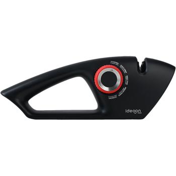 Affilacoltelli 5-in-1 per lame lisce e seghettate - affilaforbici con manopola di regolazione, multi-affilatore per affilare coltelli e forbici