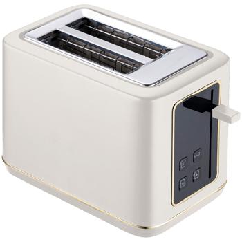 Preview: Modern LED toaster (Sahara) with 7 precise browning levels & digital LED display: Perfect toast - defrost function, reheat function & stop button