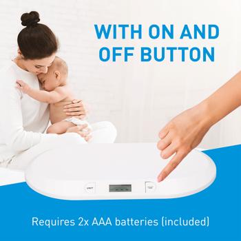 Preview: Digital baby scales up to 20 kg: Precise, convenient & safe - perfect for monitoring the weight of your baby & toddler