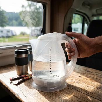 Reise-Wasserkocher, 1,8L, 500 Watt: Ideal für Urlaub, Camping, Wohnmobil & Hotel – Heissgetränke überall