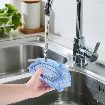 Preview: Robot aspirateur-laveur 3-en-1 : 3 kPa de puissance d‘aspiration, nettoyeur de sols automatique avec moteur sans balais et contrôle via application. Nettoie jusqu‘à 120 m², votre assistant ménage pour la maison connectée