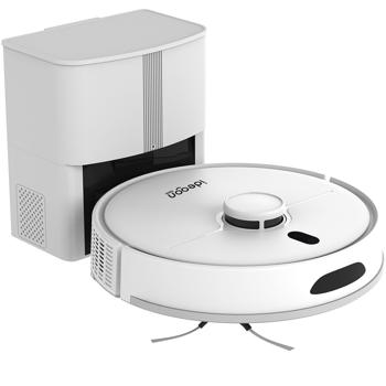 Preview: Robot aspirateur-laveur 6000 Pa avec fonction de lavage 2-en-1, batterie Li-ion, navigation laser - aspirateur-laveur Wi-Fi pour maison connectée