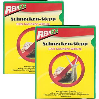 set di 2 granuli anti-lumache, 1,5 kg ciascuno - Protezione efficace per il giardino e le aiuole, esca anti-lumache altamente efficace, sicura e resistente alle intemperie 