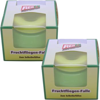 set of 2 effective fruit fly traps, unfilled - fruit fly catcher for controlling fruit and fruit flies
