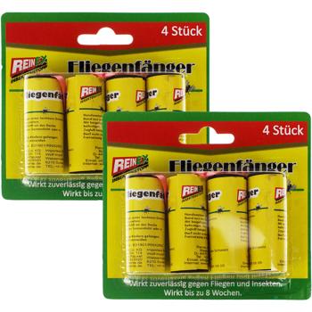 set of 2 effective spiral fly traps: 4 premium sticky traps for reliable protection. Simple & clean fly and mosquito trap