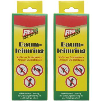 set of 2 Professional insect stop tree glue ring 3.5 m x 10 cm: protection against pests such as frost moths & ants, high adhesive strength