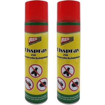 set of 2 ice spray for insect control, 400 ml: Fast & chemical-free solution against wasps, spiders, flies, immediate effect & effective use in the home