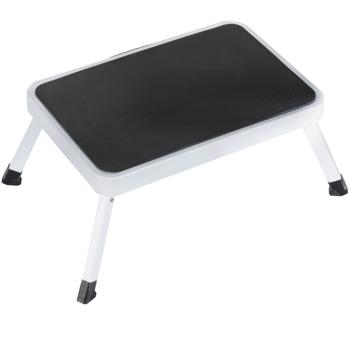 Marchepied robuste, 150 kg - acier, escabeau de cuisine antidérapant avec verrous de sécurité, peu encombrant pour travailler en toute sécurité