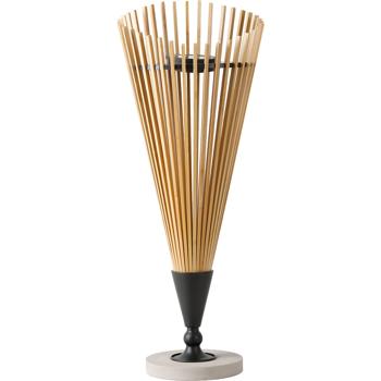 Preview: Decorative 60 cm bamboo solar lantern: modern solar light for the garden with atmospheric lighting, weatherproof IP44