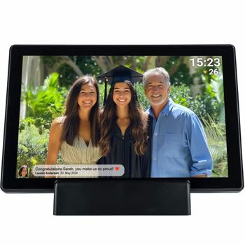 Preview: Cadre Photo Électronique Noir 10,1‘‘ - Présentez vos photos & vidéos numériques avec contrôle via app et WiFi - Écran IPS 1280x800 - 16Go - FRAMEO App (Android/iOS)