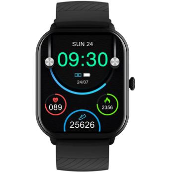 Preview: Montre Intelligente Bluetooth Noire - Capteurs Santé Fitness Appels - Écran AMOLED 2.04" IP67 - Autonomie 7 Jours Preview: Montre Intelligente Bluetooth Noire - Capteurs Santé Fitness Appels - Écran AMOLED 2.04