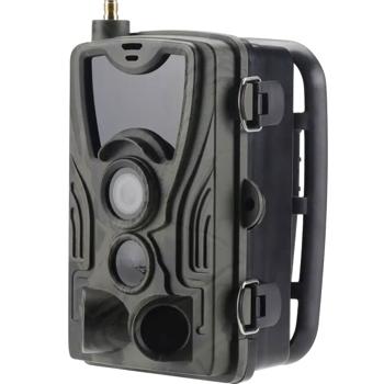 Preview: telecamera 2K 4G per animali selvatici con sensore PIR: visione notturna, controllo tramite app - Telecamera di sorveglianza intelligente per giardini e foreste in diretta