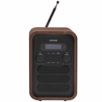 Preview: Radio DAB+/FM Rétro - Aspect Bois Gris - Bluetooth, 40 Préréglages, Écran Élégant, Réveil, Réception Numérique/Analogique - CH11160