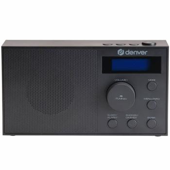 Preview: Modern DAB+/FM radio with clock & double alarm: Black - A clock radio for clear sound & a relaxed wake-up every morning