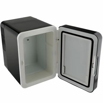 Mobiler Minikühlschrank 4L: Kühl- & Heizfunktion, 12/230V, schwarz – Ein kompakter Thermo-Kühler für Auto, Büro & Unterwegs