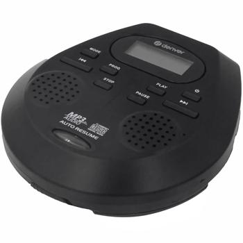 Preview: Lecteur CD Portable - Protection Antichoc & Fonction Resume - Lecture CD, CD-R, CD-RW, MP3 - Haut-parleurs Hi-Fi intégrés, noir, 350g