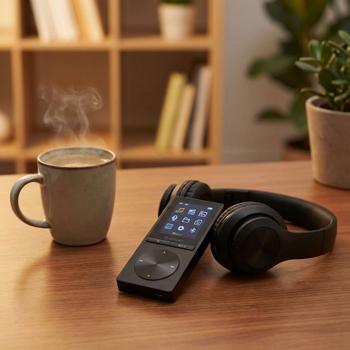 MP4-Player mit 4 GB integriertem Speicher & MicroSD-Kartensteckplatz - tauchen Sie in Ihre eigene Welt ein, begleitet von Ihrer Lieblingsmusik