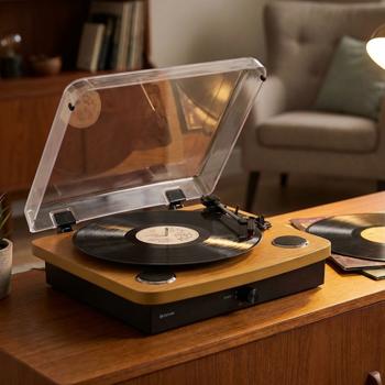 Retro-Plattenspieler mit Dual-Bluetooth, braun: Erstklassiger Retro-Sound & tolle Optik - für Vinyl-Fans, die ihre Sammlung voll auskosten wollen