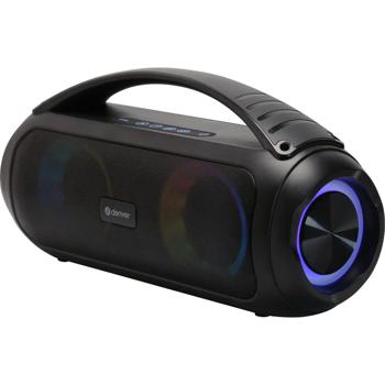 Preview: Haut-parleur Bluetooth portable avec des effets lumineux cool - Compact, portable et parfait pour les déplacements. Un son puissant pour chaque fête!