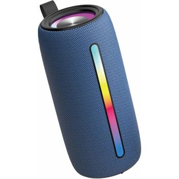 Mini altoparlante Bluetooth portatile, blu - Godetevi la vostra musica preferita con un suono cristallino. Per la casa, le feste e i viaggi