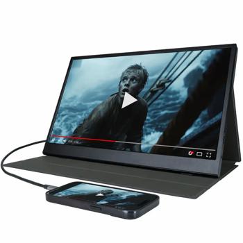 Preview: Portable IPS monitor, Full HD, 39.6 cm (15.6“), USB-C, mini-HDMI Preview: Portable IPS monitor, Full HD, 39.6 cm (15.6“), USB-C, mini-HDMI