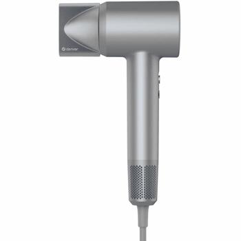 Preview: Hochleistungs Haartrockner 1400W, silber, Föhn mit LED-Anzeige für schnelles Trocknen und glänzende Ergebnisse - Perfekt für den professionellen Einsatz