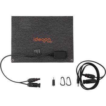 Preview: Pannello solare pieghevole 40W monocristallino – Caricatore solare portatile IP65 con spina compatibile MC4, adattatore DC, occhielli e moschettoni per il campeggio