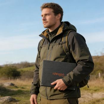 Preview: Pannello solare pieghevole 40W monocristallino – Caricatore solare portatile IP65 con spina compatibile MC4, adattatore DC, occhielli e moschettoni per il campeggio