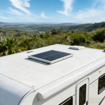 Preview: Pannello solare premium da 20 watt con connessione compatibile MC4 e cavo da 1,2 m (DC a MC4) – modulo solare 40 x 35 x 2 cm con telaio robusto, tensione 21,8 V