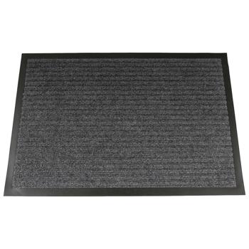 Preview: Tapis d‘entrée anti-saleté - PVC antidérapant, résistant & durable - 60x80 cm, gris, polyester 100% - Intérieur/Extérieur - Qualité premium