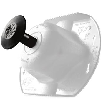 Practical safety fruit holder white for slicer & grater – Maximum safety, effortless slicing without risk, universally applicable