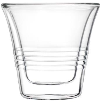 Preview: 4er-Set edle Doppelwandgläser mit Riffelung – 70 ml – Thermo-Funktion für besten Genuss von Kaffee & Tee