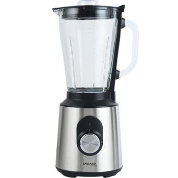 Preview: Stainless steel power blender with 1.5 L glass jug, kitchen blender, 1,000 W for shakes, smoothies, sauces or chopping fruit and vegetables