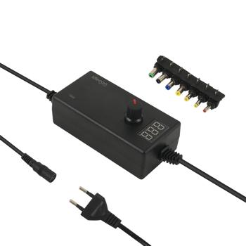 Preview: Universal Netzteil 36W, 5-24V - AC/DC Schaltnetzteil mit 7 Adaptern für Router, LED-Strips, Monitore, Kameras & mehr - Flexibles Ersatznetzteil, 3A