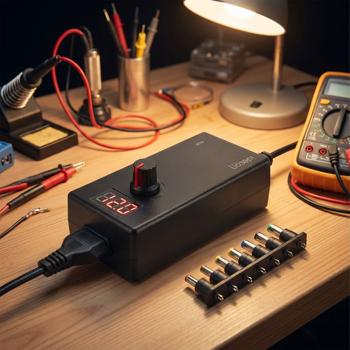 Universal Netzteil 36W, 5-24V - AC/DC Schaltnetzteil mit 7 Adaptern für Router, LED-Strips, Monitore, Kameras & mehr - Flexibles Ersatznetzteil, 3A