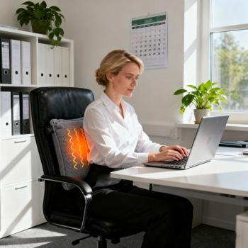 Preview: Cuscino riscaldante di lusso 45 x 45 senza fili – cuscino termico in velluto con batteria da 5000 mAh, 3 livelli, USB e morbida imbottitura – caldo benessere delicato per la vostra casa