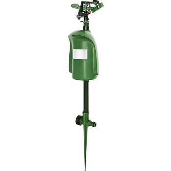 Universal animal repeller with water jet & motion sensor: repels dogs, cats, herons & wild animals, effectively protects your garden