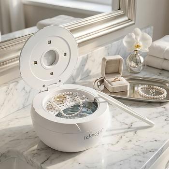 Preview: Professional ultrasonic cleaner 25 watts, hygienic & thorough: brace cleaner, make-up brush cleaner, jewellery cleaner & more – small & effective