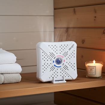 Preview: Super Mini Deumidificatore Ultra Compatto, 250ml: Potente, Senza Fili, Granuli di Gel di Silice Riutilizzabili - Perfetto per Auto, Armadio, Bagno, Cantina