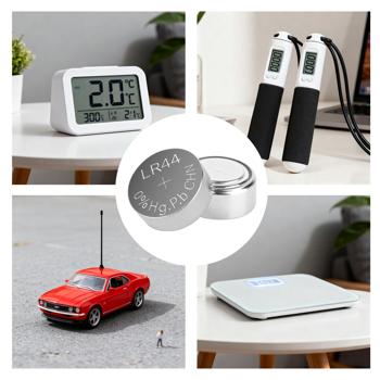 Preview: Lot économique de 20 piles bouton alcalines LR44 AG13 1,5V, haute capacité 145 mAh, piles longue durée pour montres, jouets et calculatrices