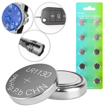 10er-Set Alkaline-Knopfzellen LR54 AG10, 1,5V 80 mAh, Quecksilber- und Cadmiumfrei – Zuverlässige Batterien für Uhren, Taschenrechner & Kleingeräte