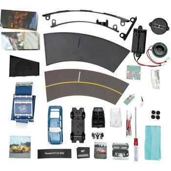 Preview: Fantastischer Porsche 911 Carrera Adventskalender – Edler Modellauto Bausatz 1:43 mit Original Motorsound. Perfektes Geschenk für Männer & Sammler