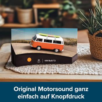 Preview: Exklusiver VW Bulli Adventskalender T2 - Mega Geschenk für Männer & Oldtimer Fans - Modellbausatz mit Original Motorsound & Buch