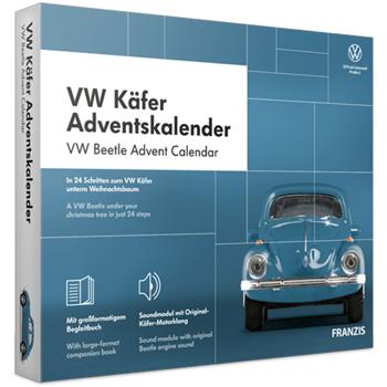 Calendrier de l‘Avent VW Coccinelle - Module sonore original & kit de montage modèle 1:43 - Voiture miniature classique au son de moteur légendaire
