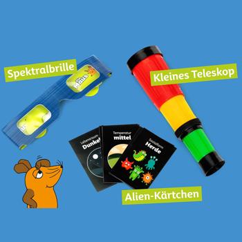 Preview: Die Maus Astronomie Adventskalender - Die Sendung mit der Maus, 24-mal Weltraum Spass für Kinder, inkl. Begleitbuch, Adventskalender Kinder.