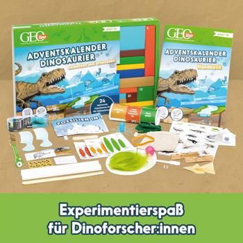 Preview: GEOlino Adventskalender Dinosaurier – 24 faszinierende Experimente zum Forschen & Staunen! Spannendes Wissen für Kinder ab 8 Jahren