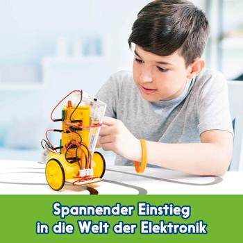 Preview: GEOlino Roboter-Bausatz - Elektronik Set für Kinder ab 10 Jahren, Roboter ohne Löten bauen, inkl. bebilderter Anleitung, MINT