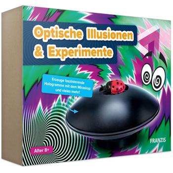 Optische Illusionen und Experimente - Lernspielzeug Optik Baukasten inkl. Miraskop für faszinierende Hologramme, ideales Geschenk für junge Entdecker
