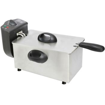 Preview: Powerful 3L Deep Fryer 2000W – Crispy Fries in Minutes - High-Quality Stainless-Steel Cool-Zone Deep Fryer for Professional Results