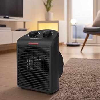 Radiateur Soufflant Mobile CH11434 - Chaleur Rapide & Ciblée pour Pièces Moyennes - Thermostat Réglable, Air Froid, Sécurité Anti-Surchauffe & Basculement